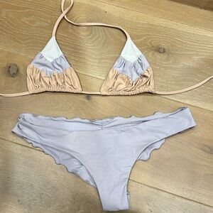 Boys + Arrows Light Purple and Nude Bikini